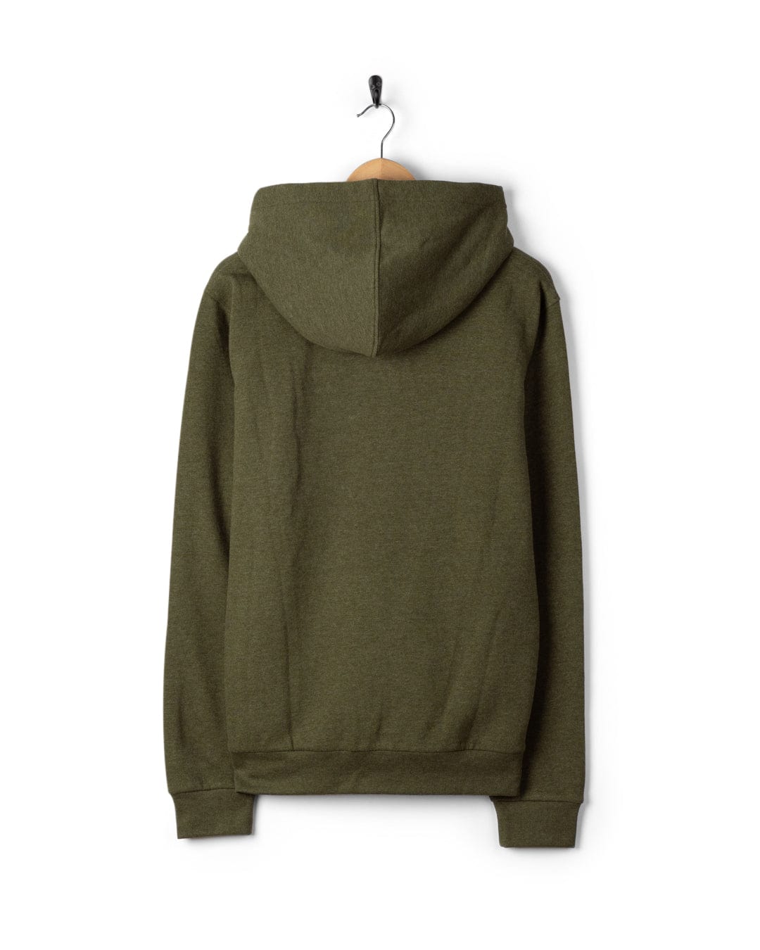 Saltrock Original - Mens Fur Lined Hoodie - Green