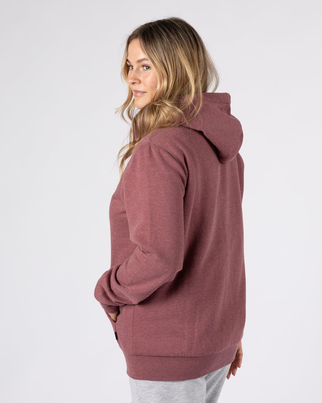 Velator - Womens Borg Lined Hoodie - Burgundy