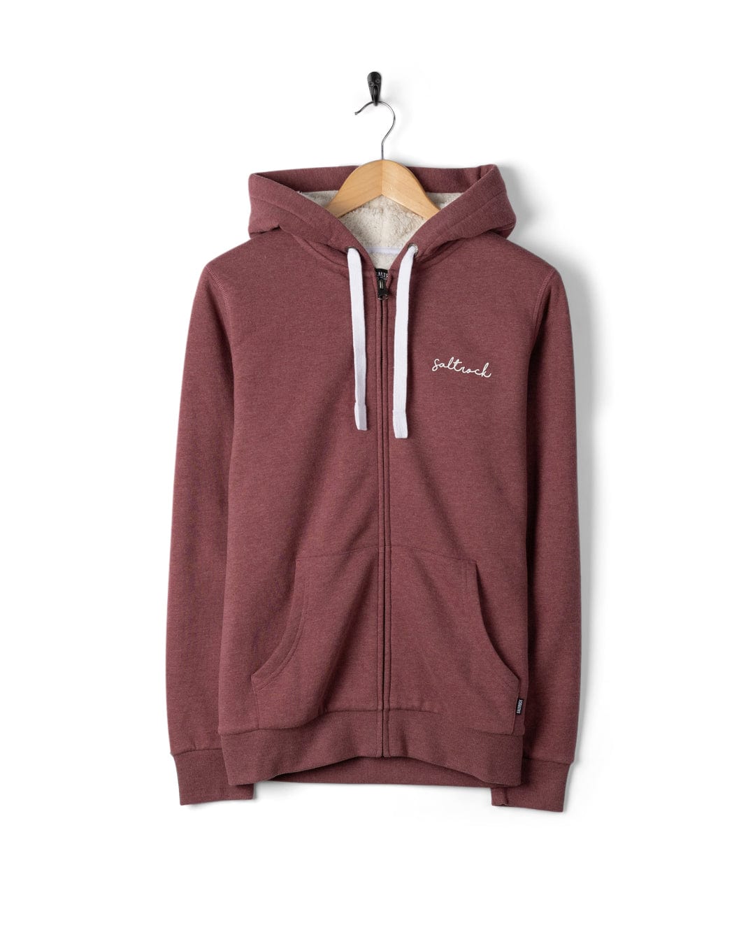 Velator - Womens Borg Lined Hoodie - Burgundy