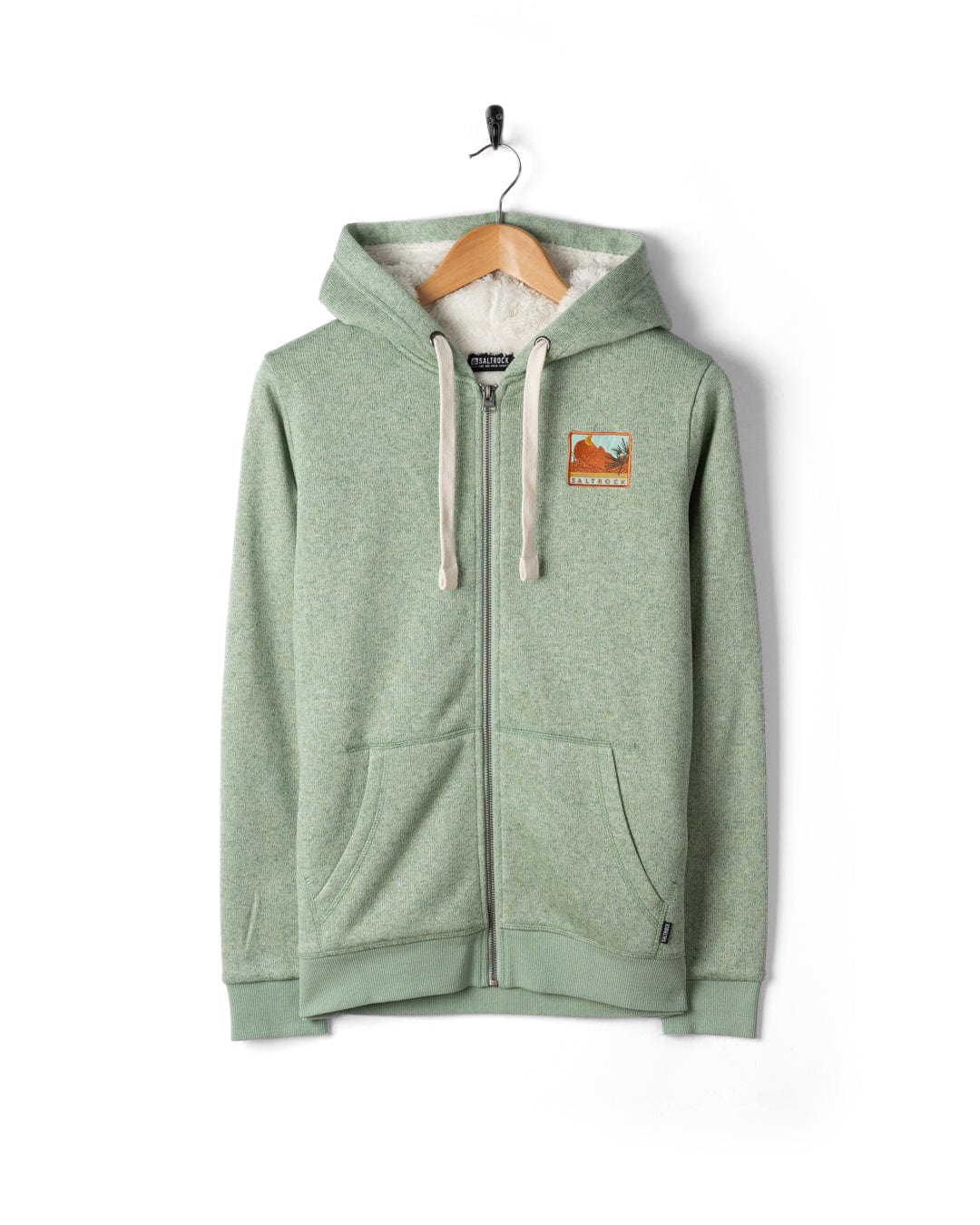 Ayden - Womens Borg Lined Hoodie - Green