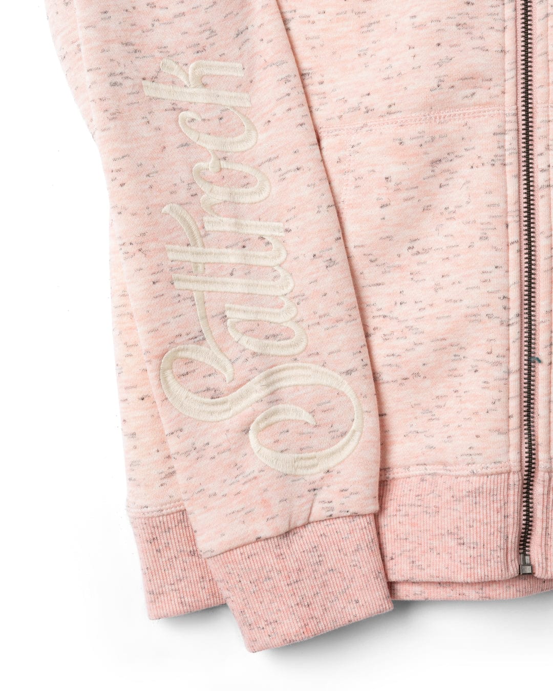 Trader Sleeve - Womens Borg Lined Hoodie - Light Pink