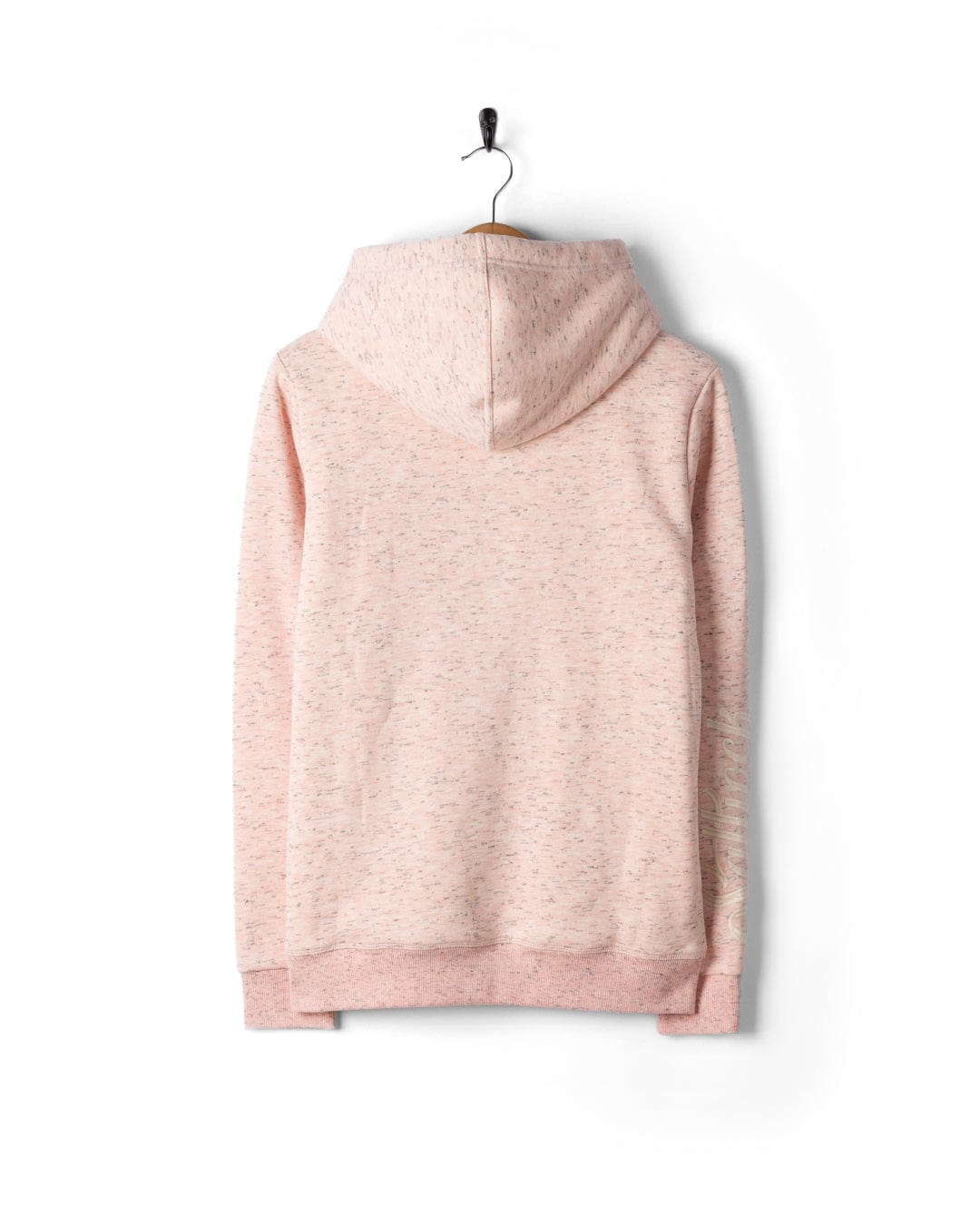 Trader Sleeve - Womens Borg Lined Hoodie - Light Pink