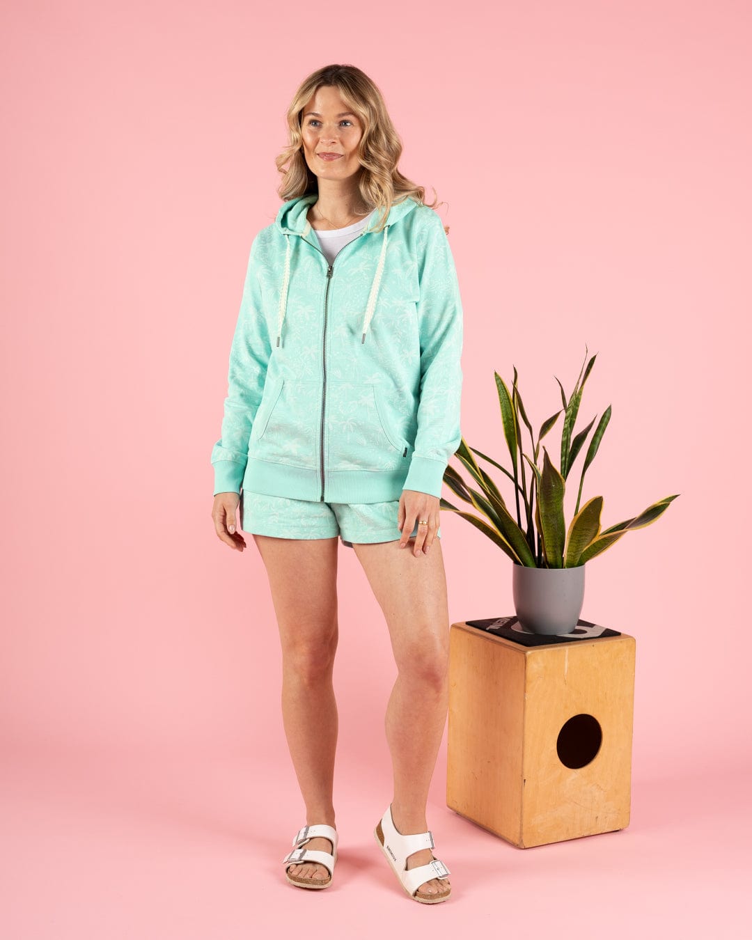 Acapulco - Womens Zip Hoodie - Turquoise