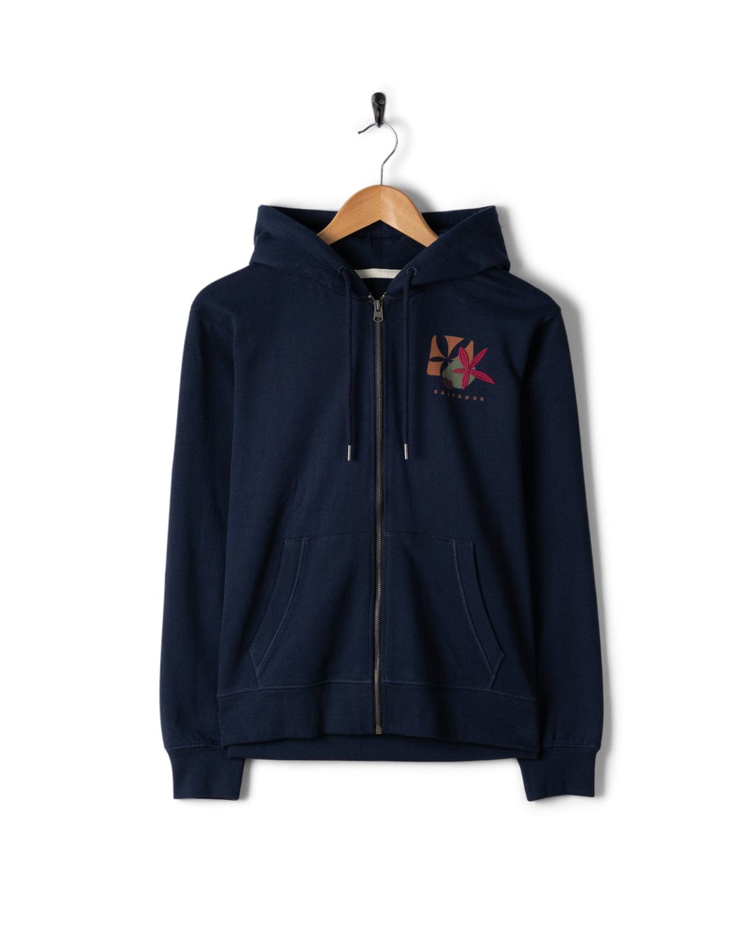 Balance Wild - Womens Zip Hoodie - Blue