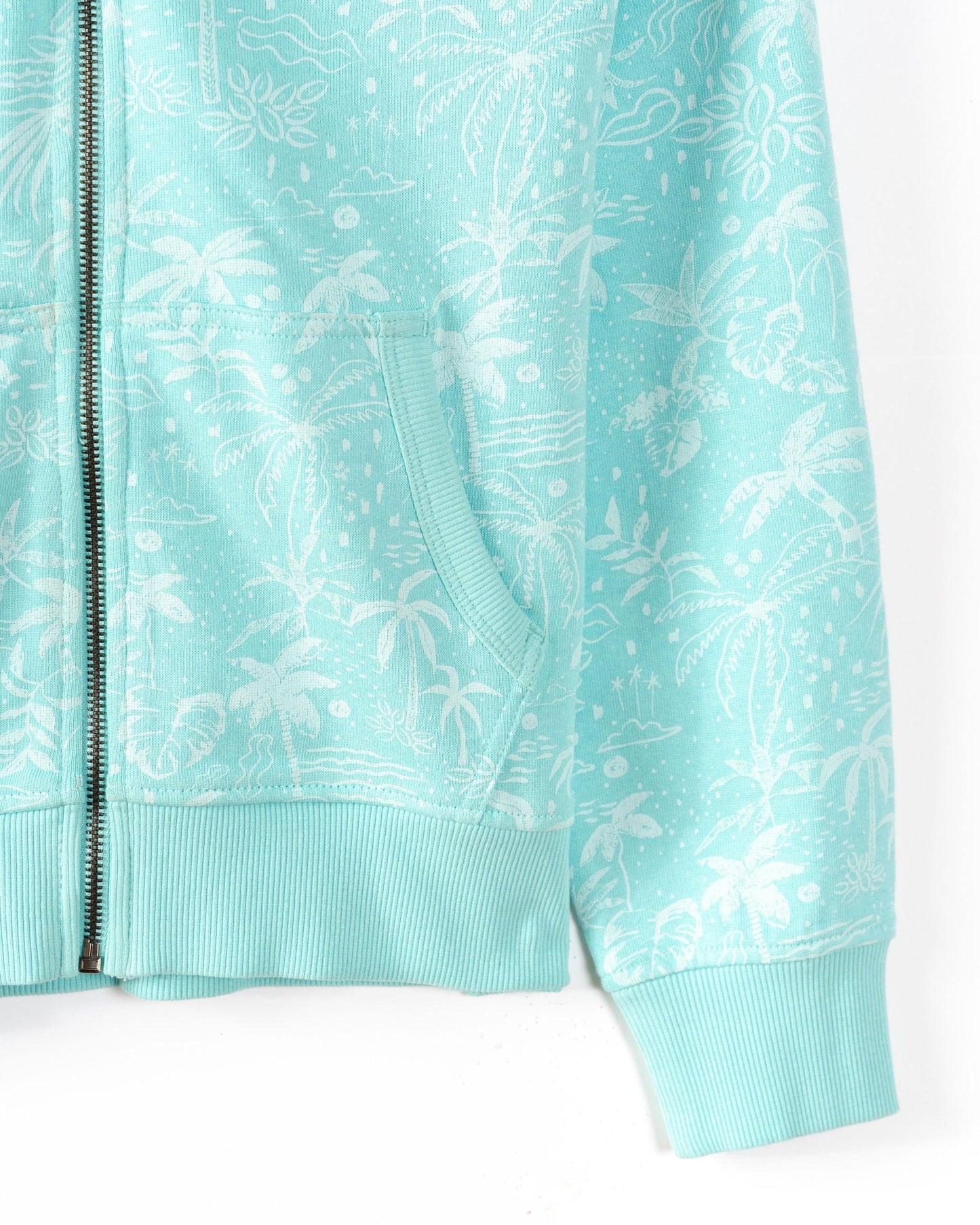 Acapulco - Kids Zip Hood - Turquoise