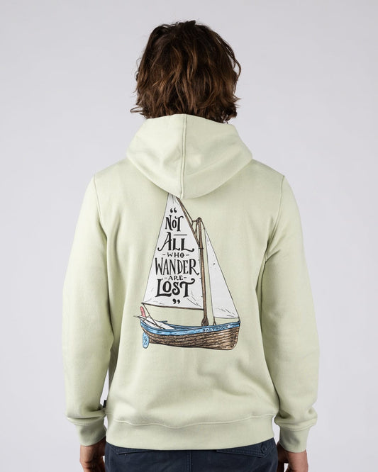 Lost Ships - Mens Pop Hoodie - Light Green