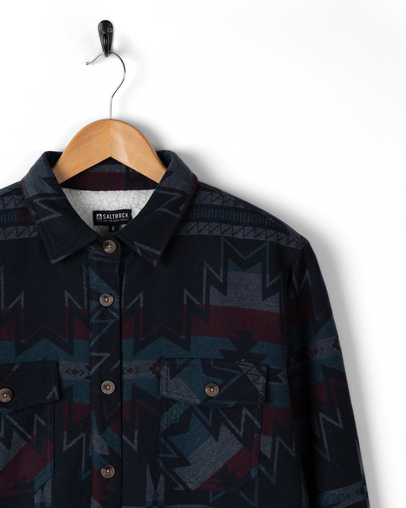 Stella Aztec - Womens Shacket - Blue