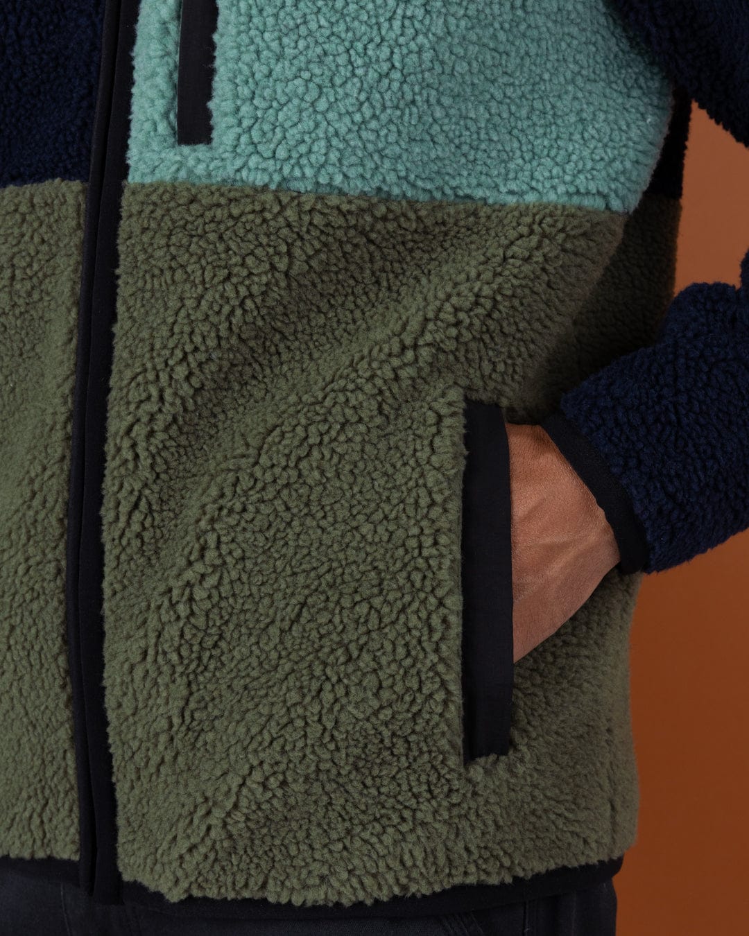 Wye - Mens Borg Zip Fleece - Blue