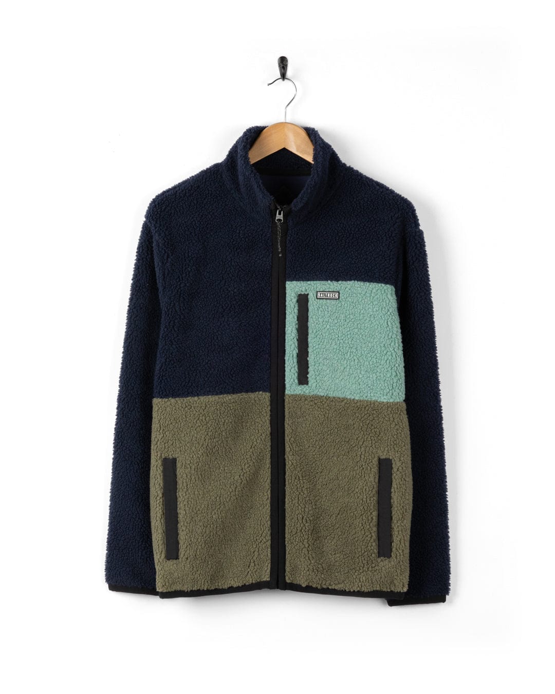 Wye - Mens Borg Zip Fleece - Blue