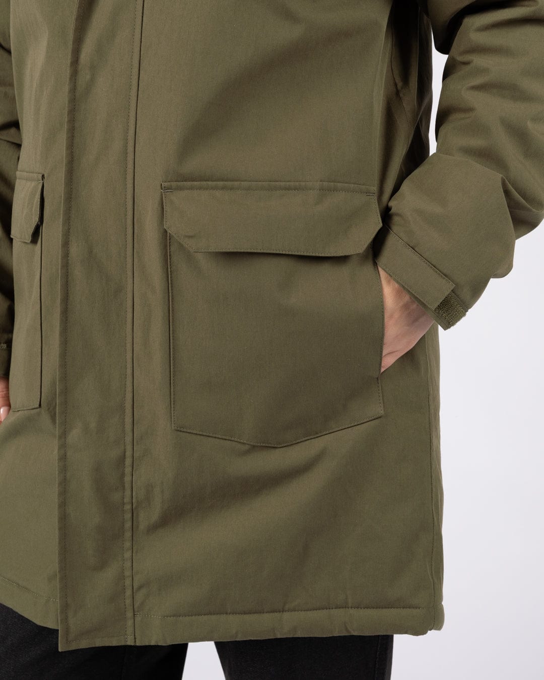 Linden - Womens Water Resistant Coat - Dark Green