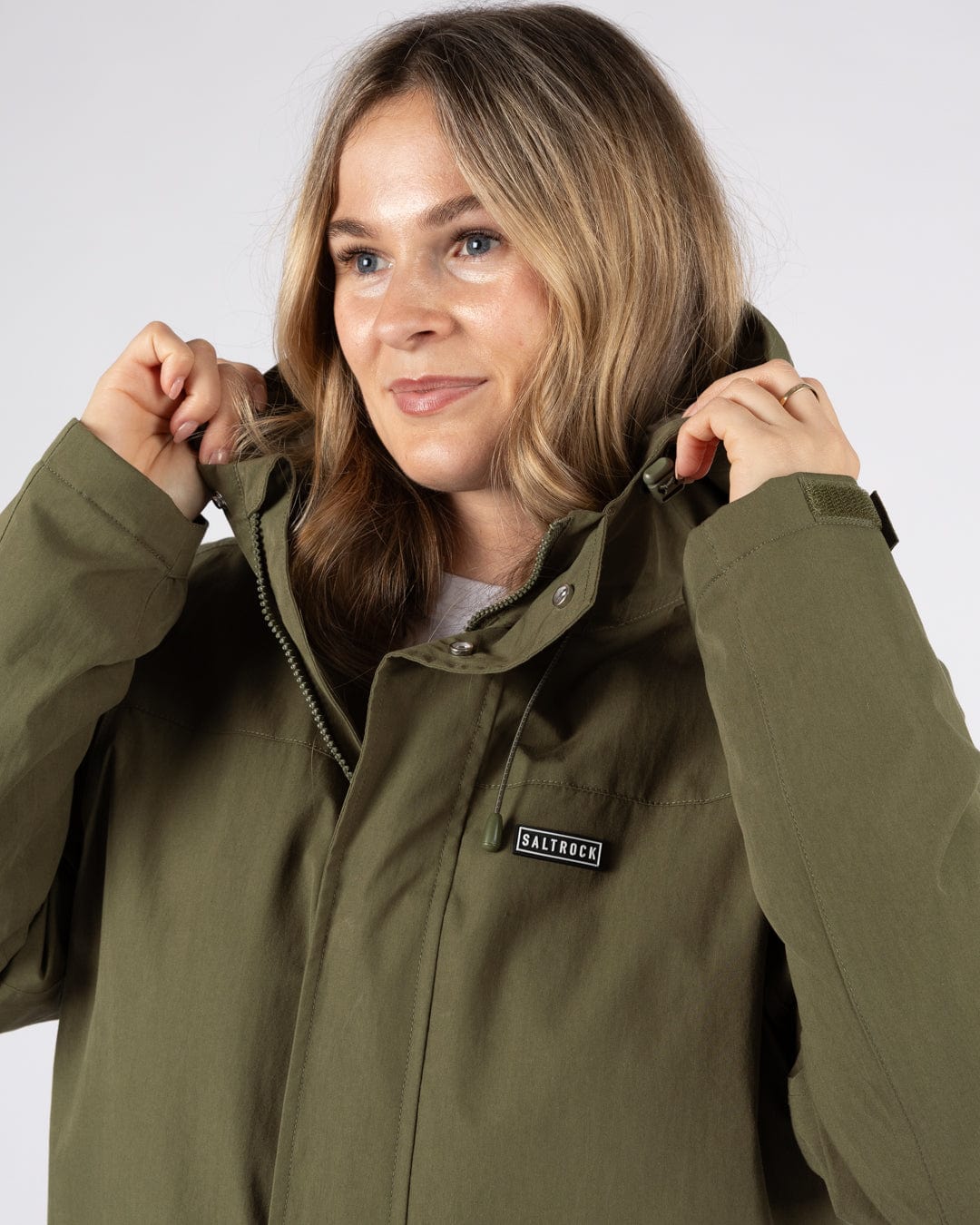 Linden - Womens Water Resistant Coat - Dark Green