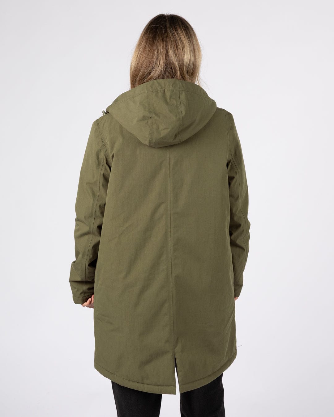 Linden - Womens Water Resistant Coat - Dark Green