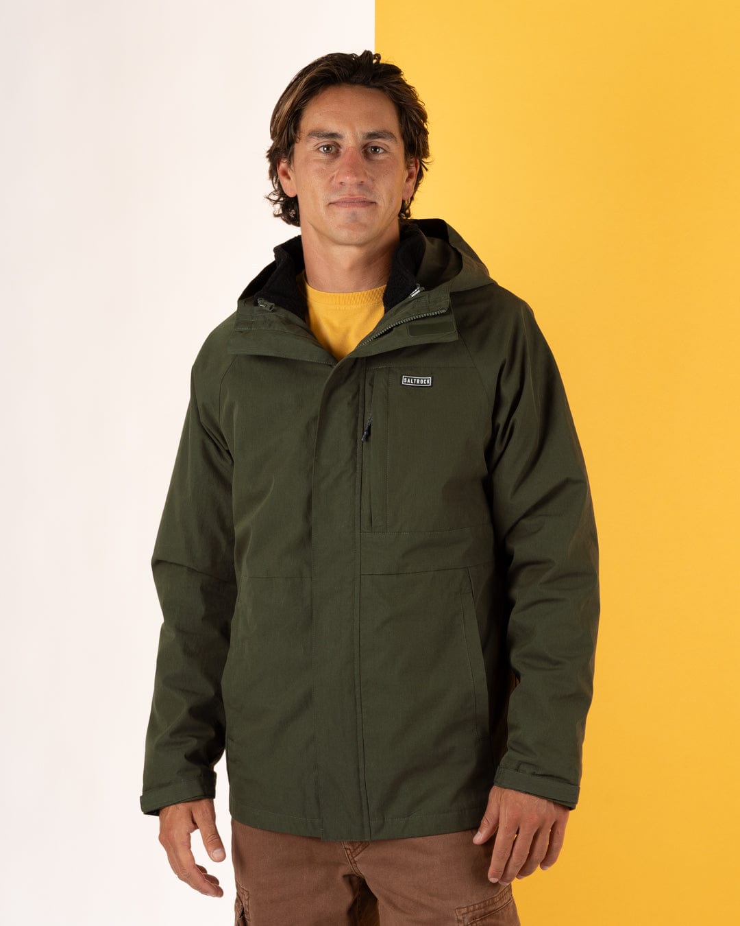 Verses - Mens Water Resistant 3 in 1 Jacket - Green