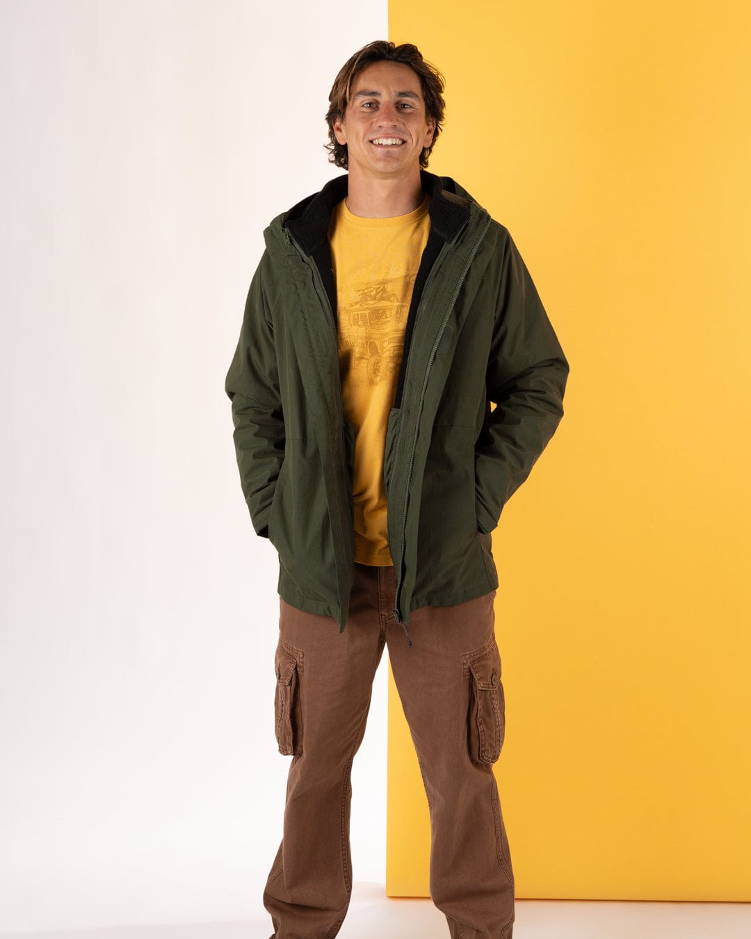 Verses - Mens Water Resistant 3 in 1 Jacket - Green
