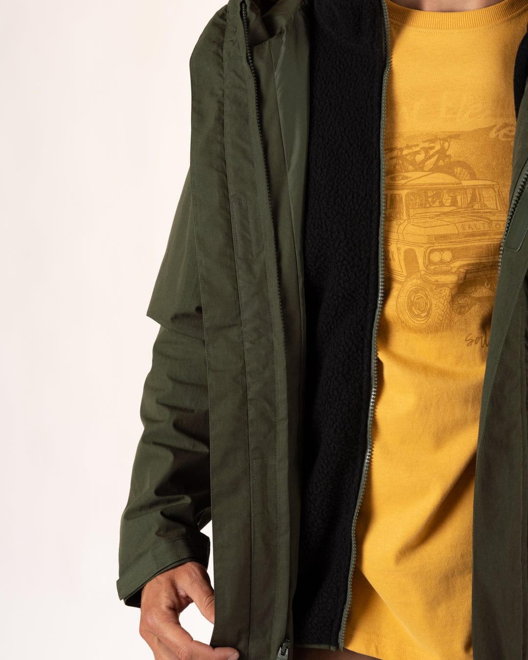 Verses - Mens Water Resistant 3 in 1 Jacket - Green