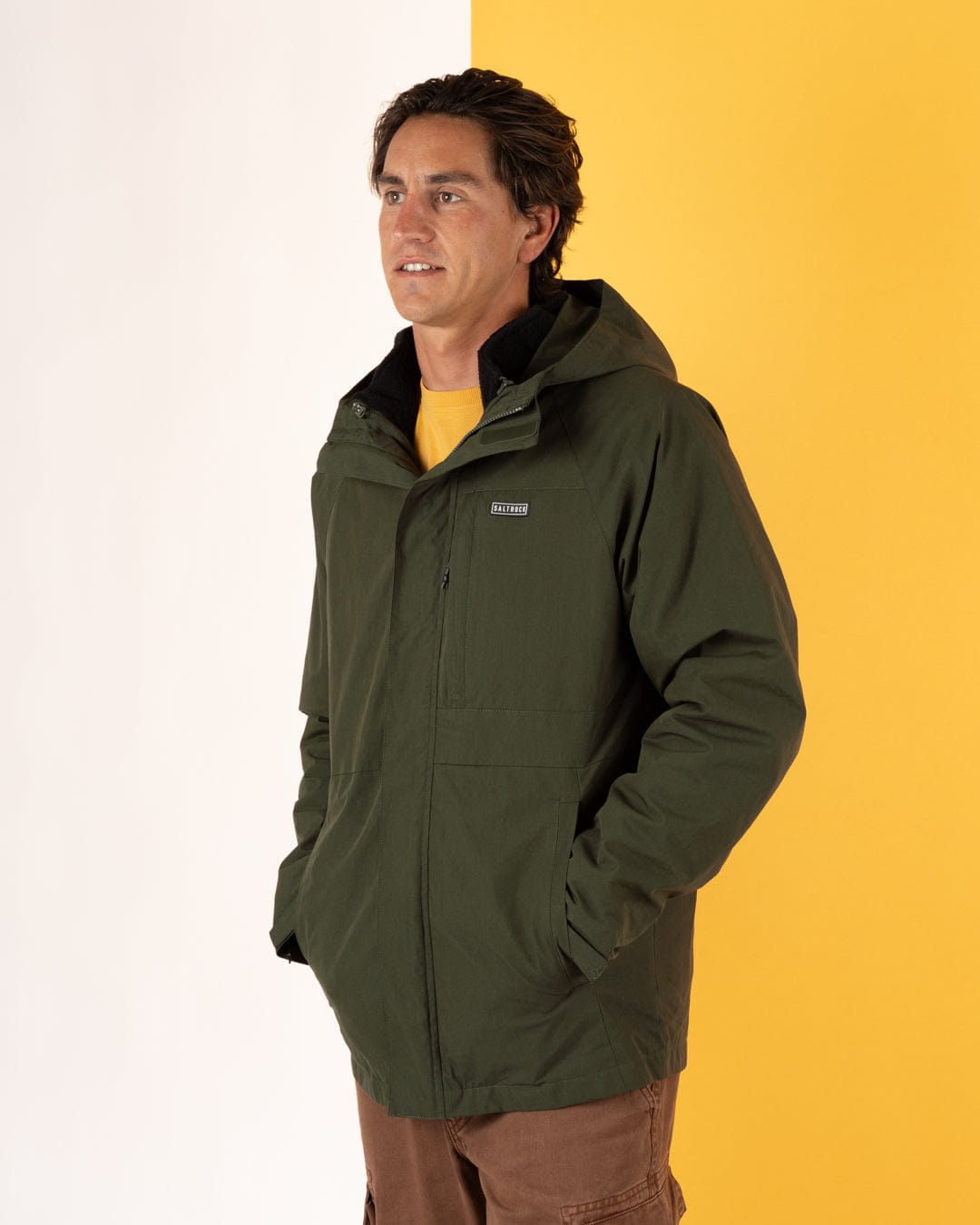 Verses - Mens Water Resistant 3 in 1 Jacket - Green