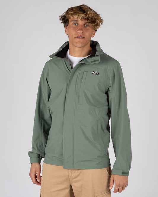 Whistler II -Mens Waterproof Hooded Jacket- Light Green