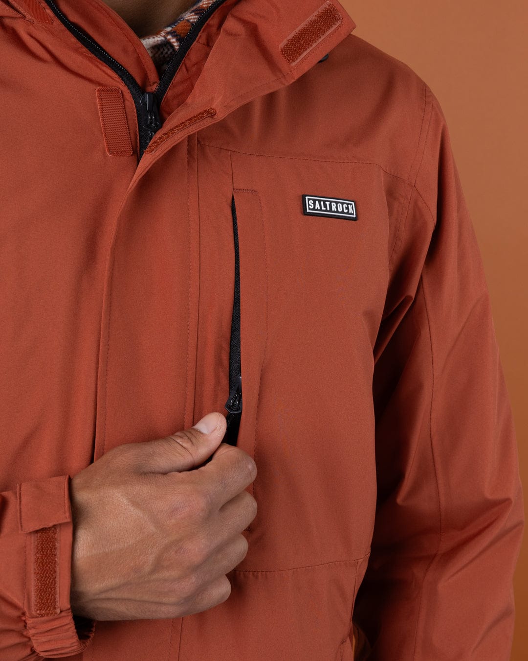 Whistler II - Waterproof Hooded Jacket - Orange