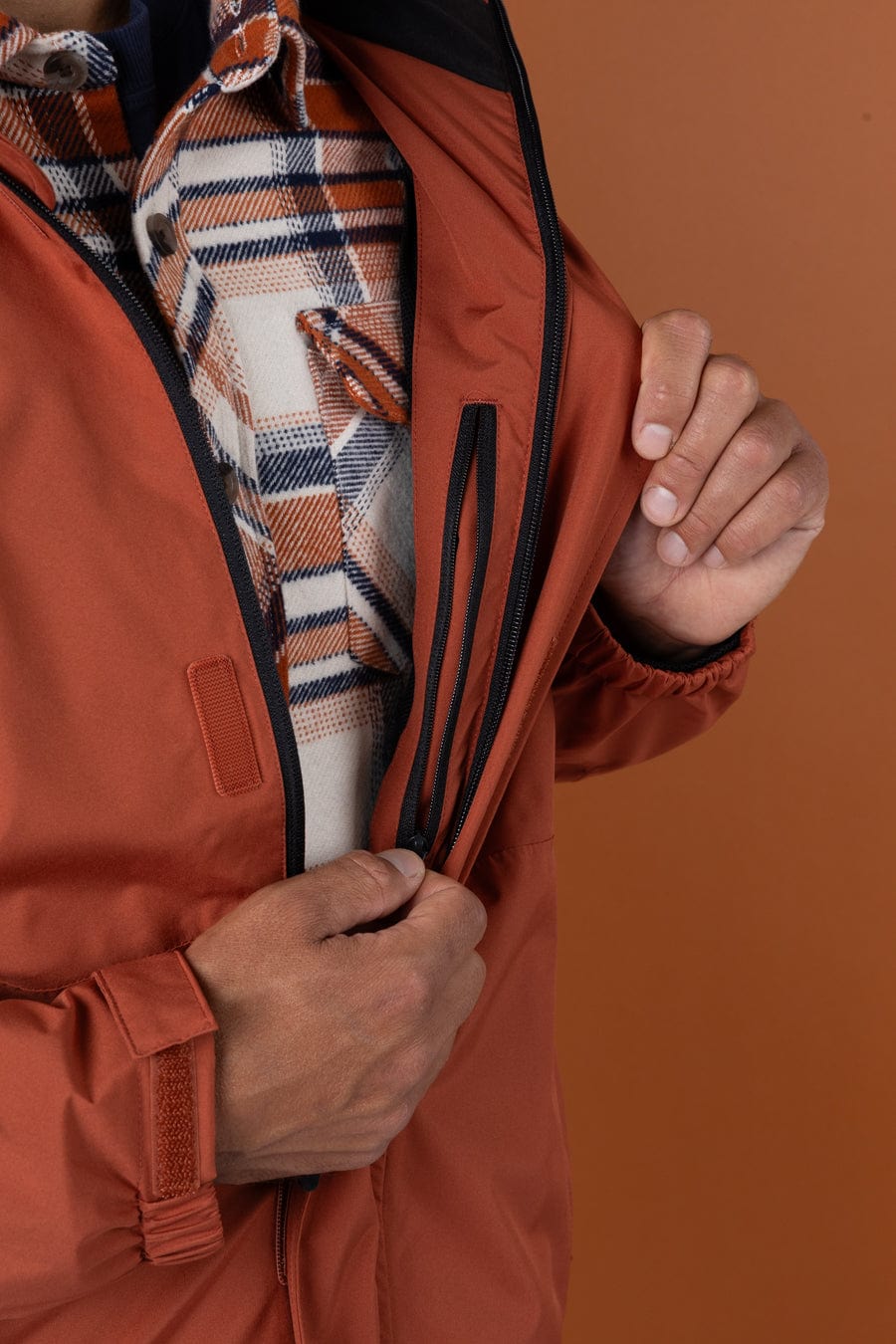 Whistler II - Waterproof Hooded Jacket - Orange