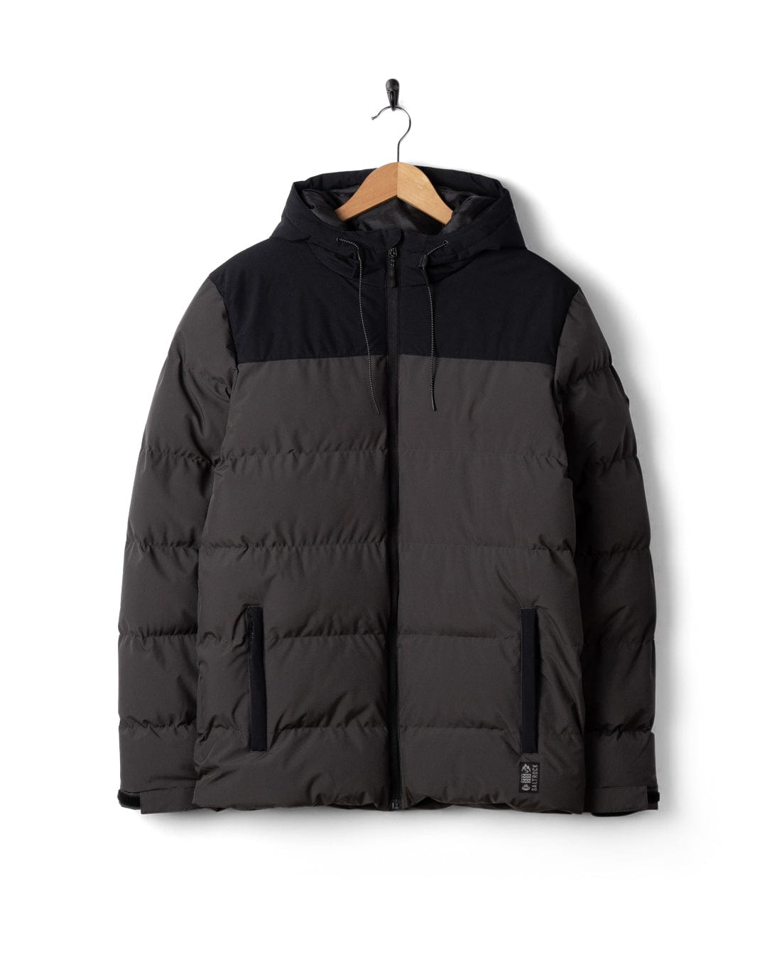 Dune - Mens Water Resistant Padded Jacket - Black/Grey