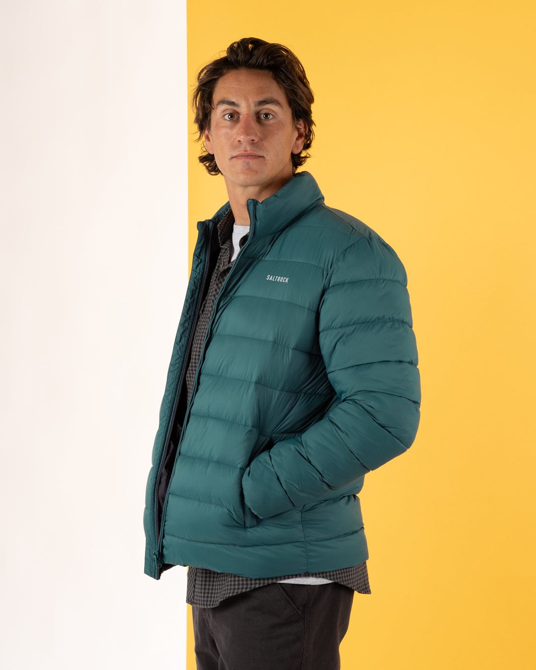 Resin - Mens Water Resistant Padded Jacket - Teal