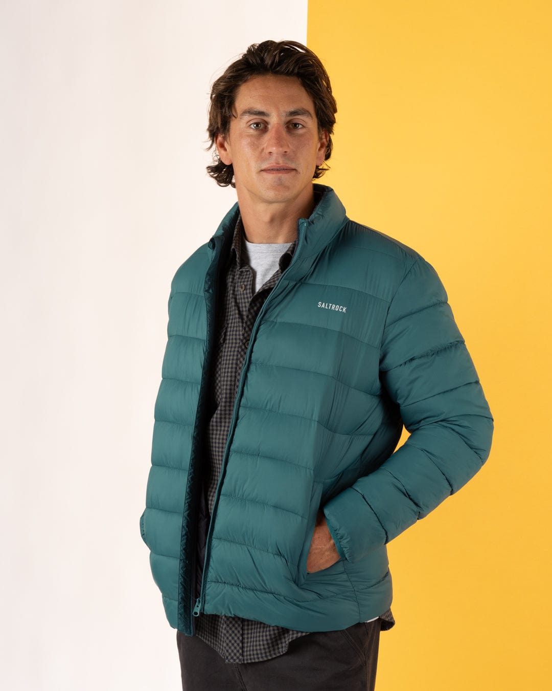 Resin - Mens Water Resistant Padded Jacket - Teal