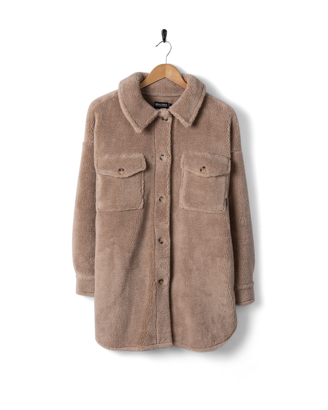 Laurie - Womens Borg Coat - Cream