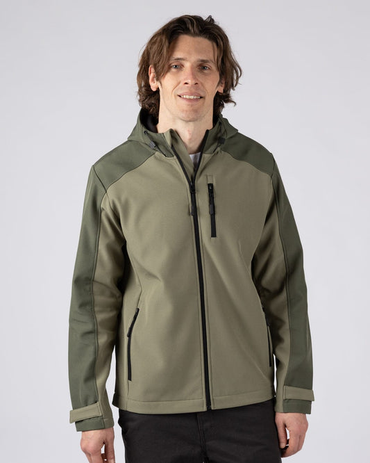 Munry - Mens Water Resistant Softshell Jacket - Dark Green