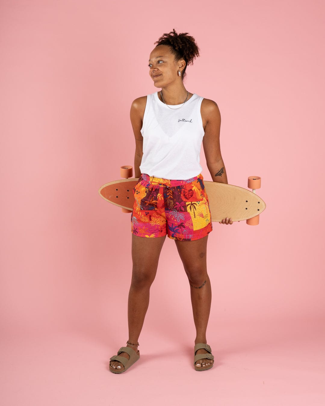 Palm Block - Womens Shorts - Multi