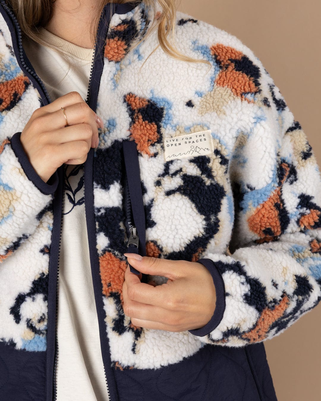 Folie - Womens ZIp Fleece - Zip - Blue