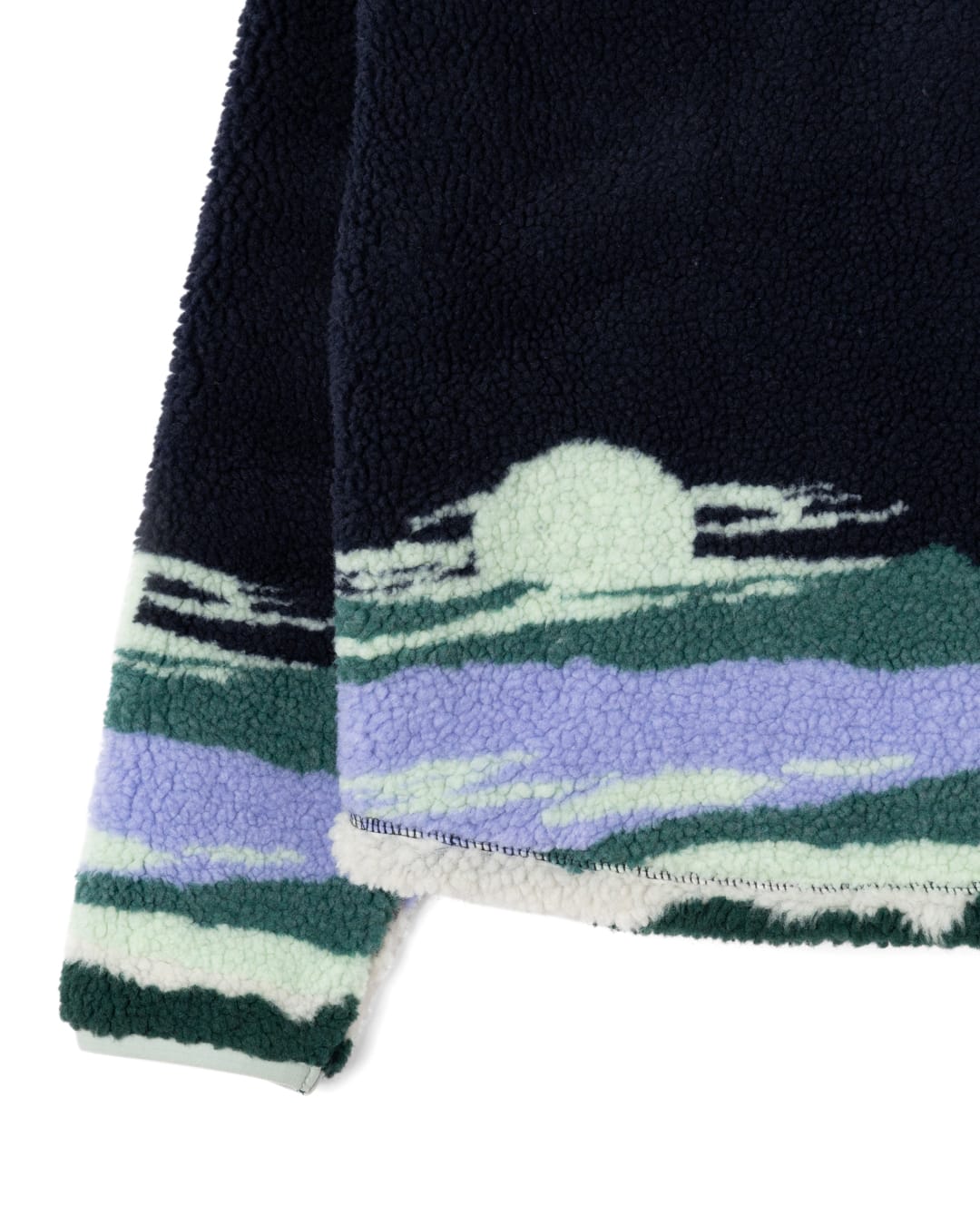 Apex Kids Zip Sherpa Fleece in Blue