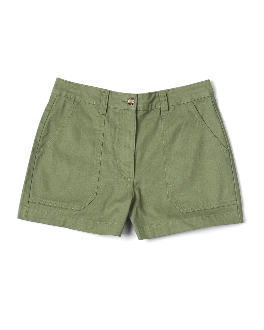 Liesl - Womens Chino Short in Green by Saltrock on a white background.