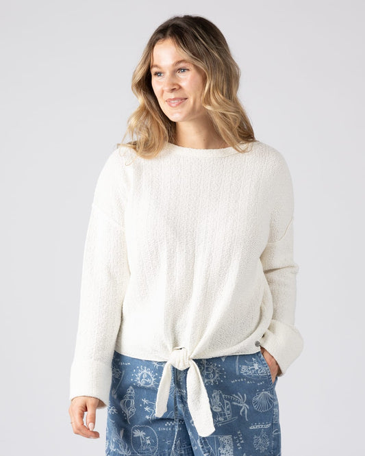 Beachtide Womens Knitwear Jumper in Cream