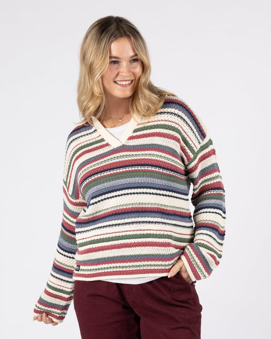 Aubrey Collar - Womens Crochet Knit - Multi
