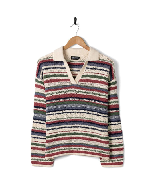 Aubrey Collar - Womens Crochet Knit - Multi