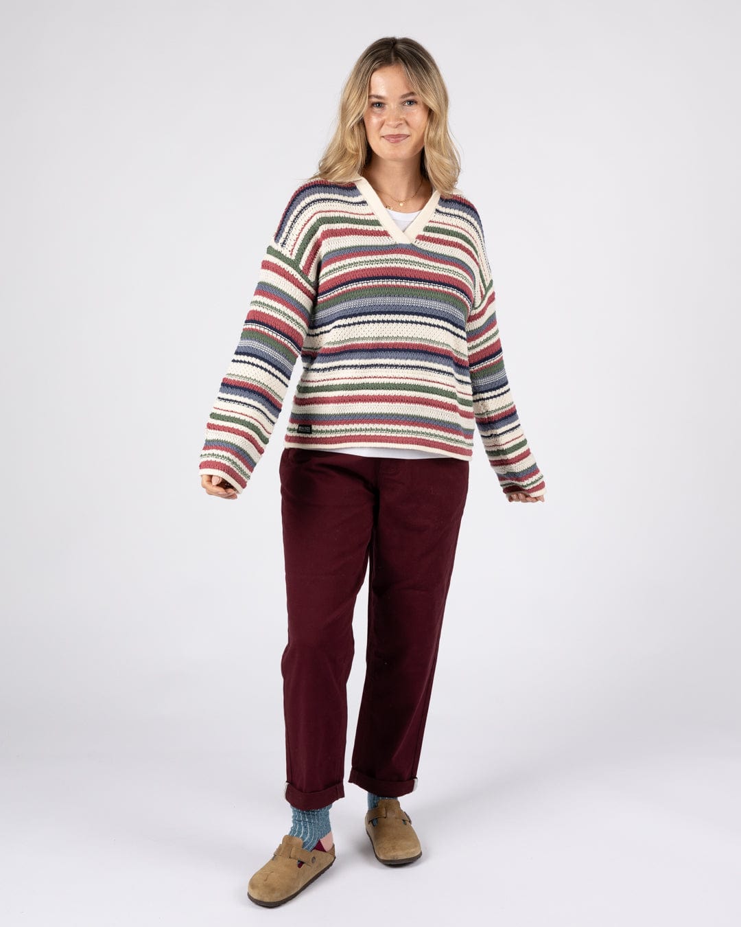 Aubrey Collar - Womens Crochet Knit - Multi