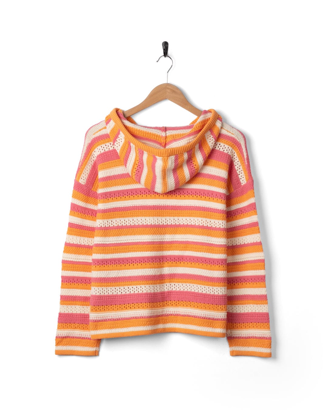 Aurelia Womens Hooded Jumper in Bright Pink