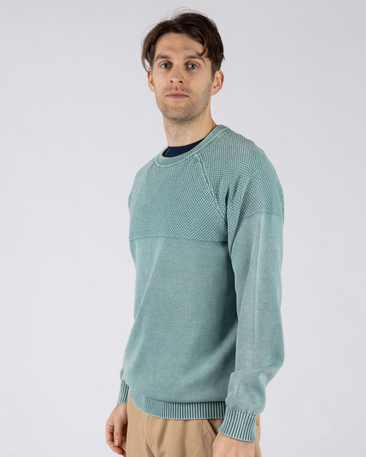 Coombe - Mens Knitted Jumper - Blue
