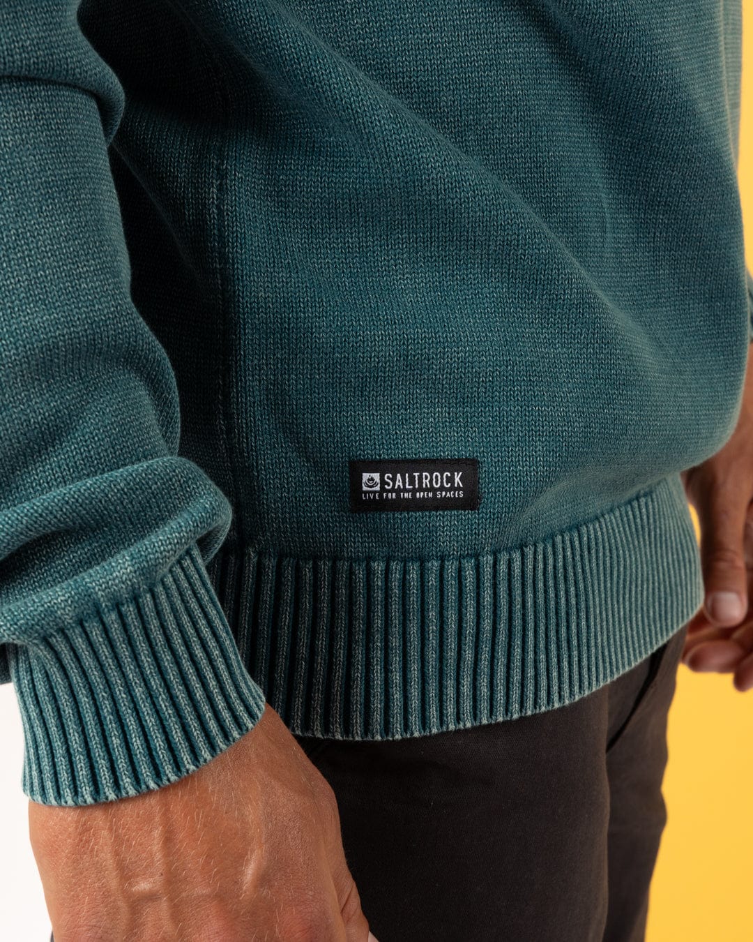 Waley - Mens Knitted Jumper - Teal