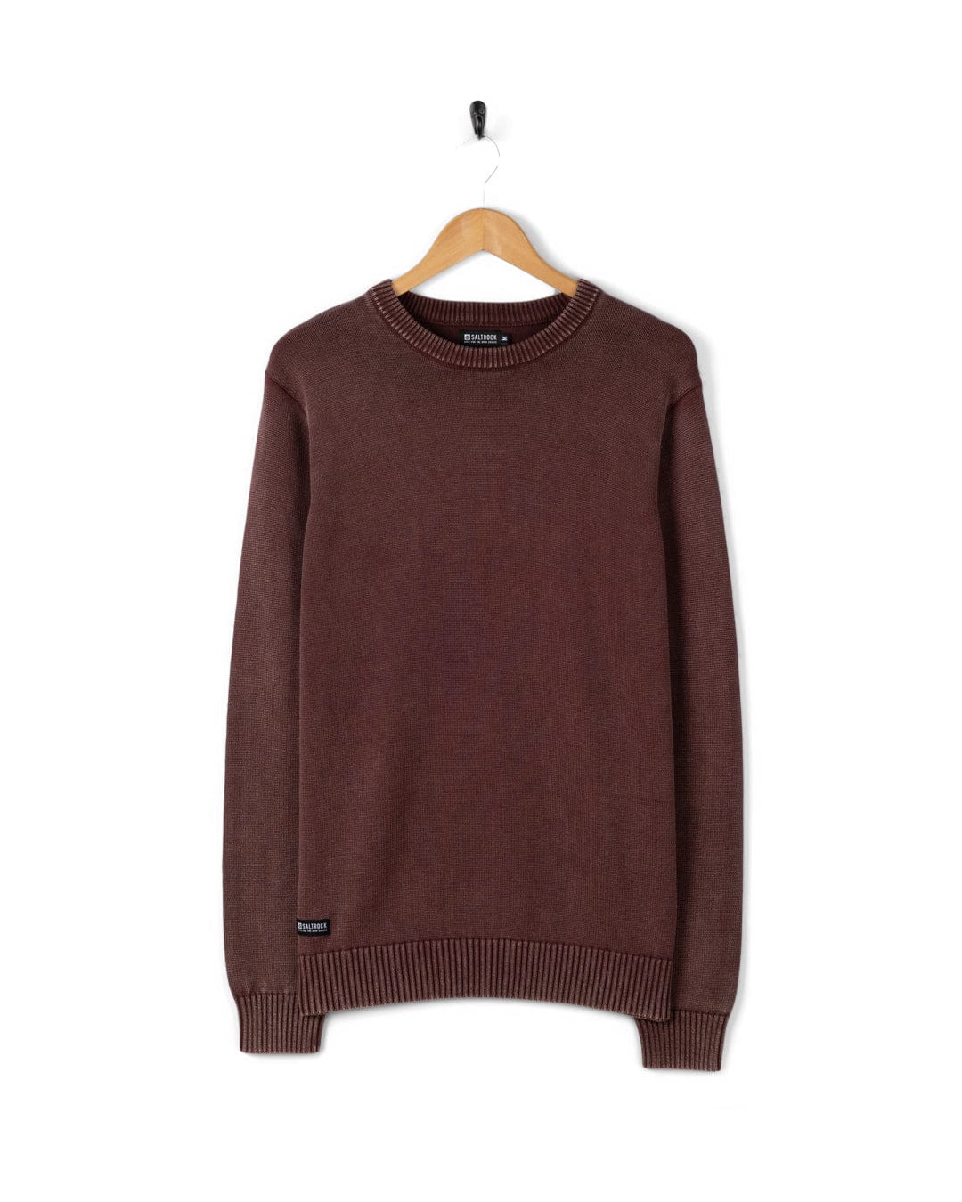 Waley - Mens Knitted Jumper - Dark Purple
