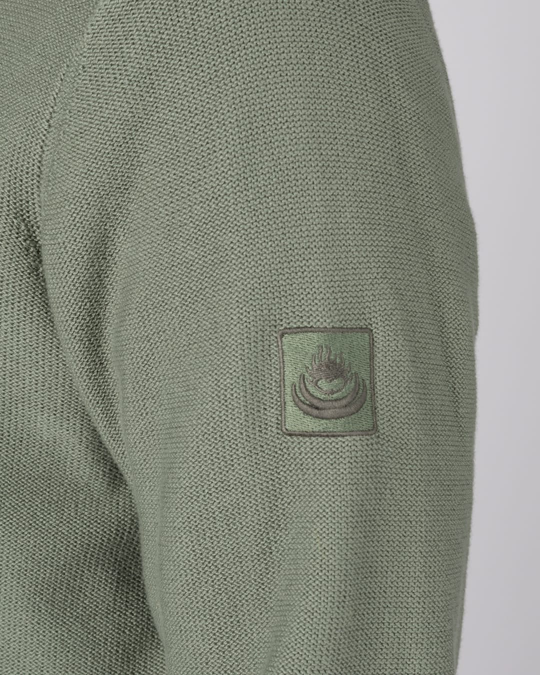 Callum Mens Knitted Jumper in Green