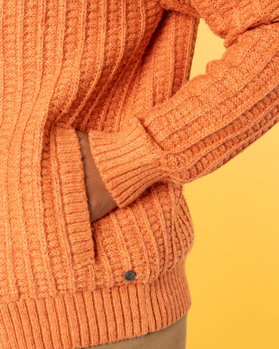 Rupa Womens Borg Lined Knit in Orange