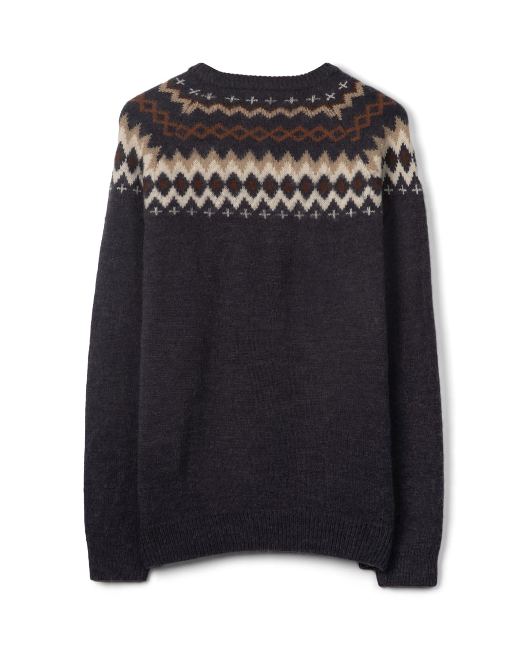 Fairisle Rock Mens Knitted Jumper in Blue