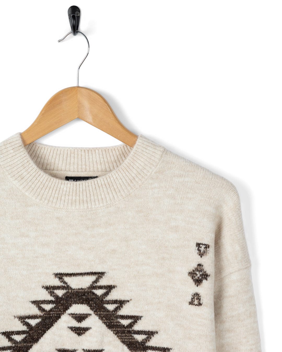 Myette - Womens Aztec Jumper - Cream