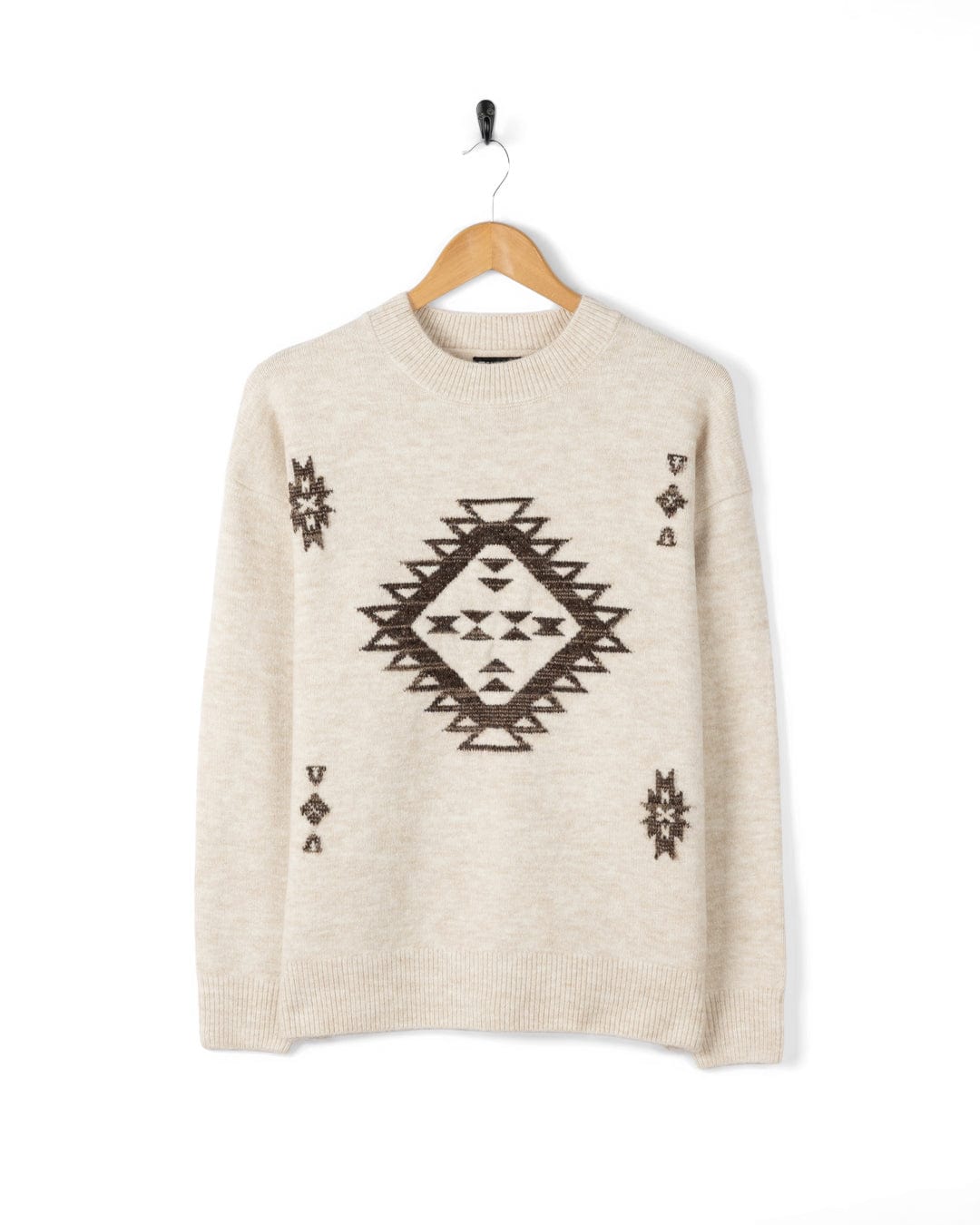 Myette - Womens Aztec Jumper - Cream