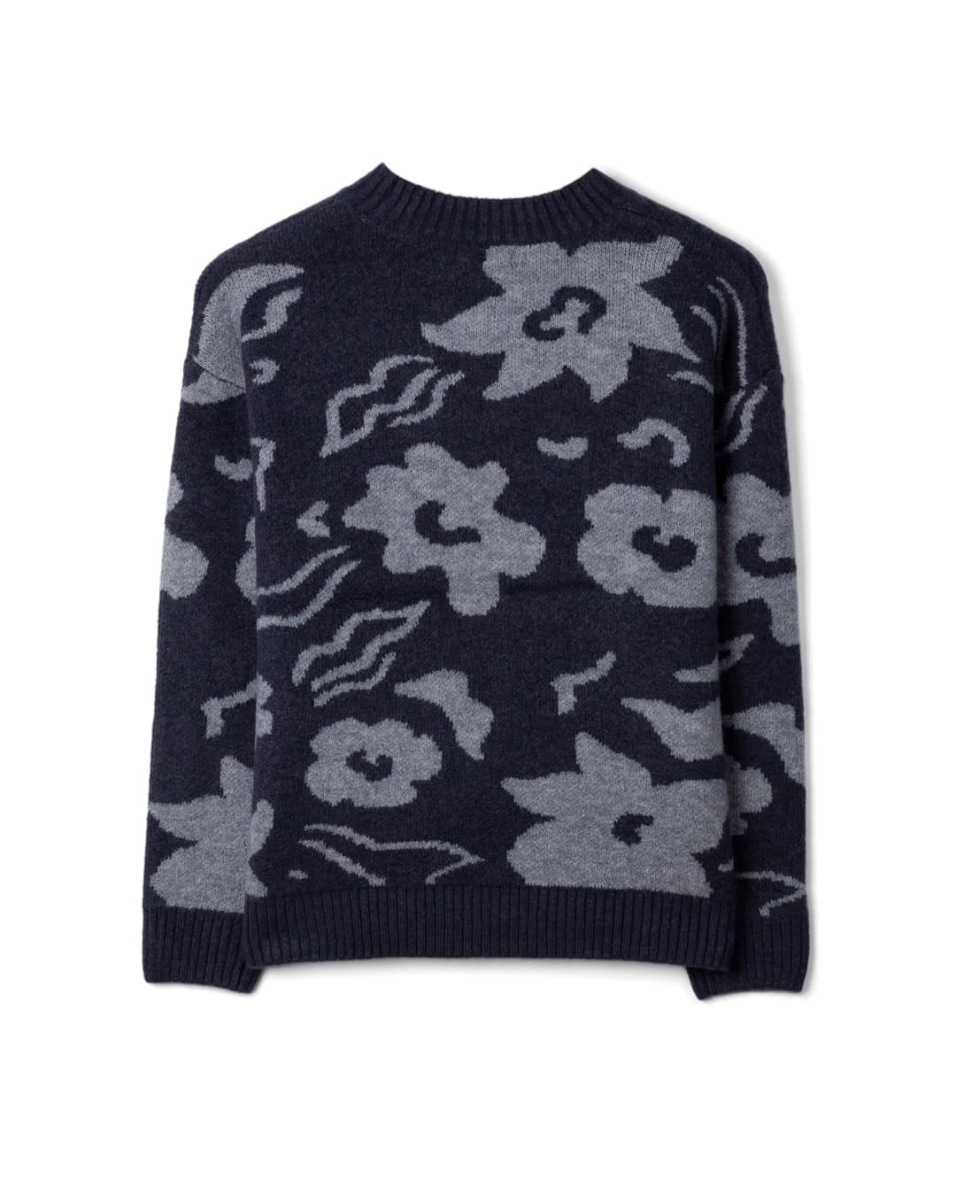 Eden Womens Floral Jumper in Blue