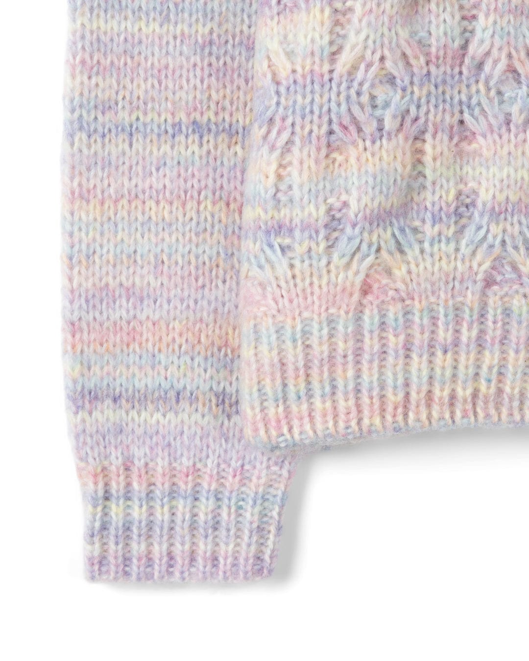 Reeny Rainbow - Kids Pastel Cable Jumper - Purple
