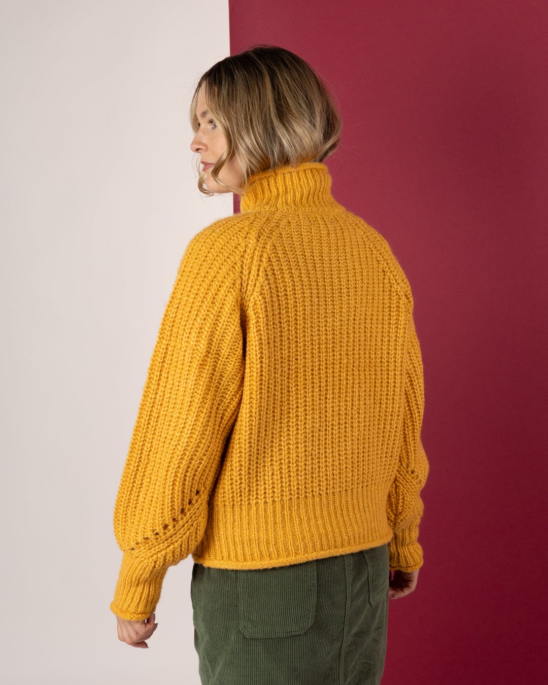 Andie - Chunky Knitted Jumper - Yellow