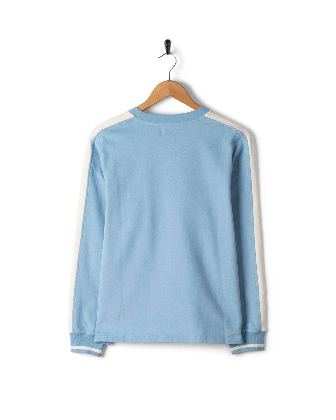 Anna - Womens V-Neck Sweat - Light Blue