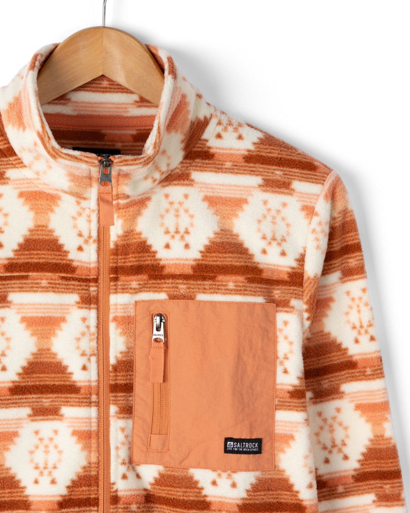 Portis - Womens Microfibre Zip Fleece - Orange